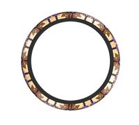 WZYWHJ Steering Wheel Cover - Protects and Decorates Your Car - Easy Installation - Suitable for Cars, SUVs, ATVs, and Trucks Aboriginal People Graphics Picture