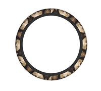 WZYWHJ Steering Wheel Cover - Protects and Decorates Your Car - Easy Installation - Suitable for Cars, SUVs, ATVs, and Trucks Skull in The Pit Printed