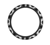 WZYWHJ Steering Wheel Cover - Protects and Decorates Your Car - Easy Installation - Suitable for Cars, SUVs, ATVs, and Trucks Star Ring Cosmic Vortex Pattern