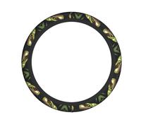 WZYWHJ Steering Wheel Cover - Protects and Decorates Your Car - Easy Installation - Suitable for Cars, SUVs, ATVs, and Trucks Lightning Tree Frog Prints