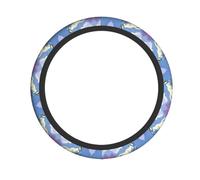 WZYWHJ Steering Wheel Cover - Protects and Decorates Your Car - Easy Installation - Suitable for Cars, SUVs, ATVs, and Trucks Minimalist Antelope Prints