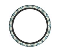 WZYWHJ Steering Wheel Cover - Protects and Decorates Your Car - Easy Installation - Suitable for Cars, SUVs, ATVs, and Trucks The stretching Alps Printed