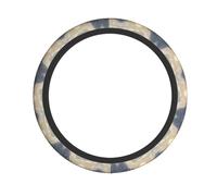 WZYWHJ Steering Wheel Cover - Protects and Decorates Your Car - Easy Installation - Suitable for Cars, SUVs, ATVs, and Trucks Nordic Silence Prints