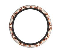 WZYWHJ Steering Wheel Cover - Protects and Decorates Your Car - Easy Installation - Suitable for Cars, SUVs, ATVs, and Trucks Cute little cow Printed