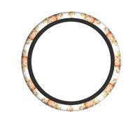 WZYWHJ Steering Wheel Cover - Protects and Decorates Your Car - Easy Installation - Suitable for Cars, SUVs, ATVs, and Trucks Bear Stealing Honey Printing