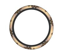 WZYWHJ Steering Wheel Cover - Protects and Decorates Your Car - Easy Installation - Suitable for Cars, SUVs, ATVs, and Trucks Looking Out to sea Printed