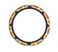 WZYWHJ Steering Wheel Cover - Protects and Decorates Your Car - Easy Installation - Suitable for Cars, SUVs, ATVs, and Trucks Desert Circuit Pattern