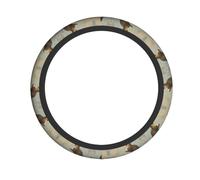 WZYWHJ Steering Wheel Cover - Protects and Decorates Your Car - Easy Installation - Suitable for Cars, SUVs, ATVs, and Trucks Mouse and Bear on The Rocks Printed