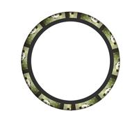 WZYWHJ Steering Wheel Cover - Protects and Decorates Your Car - Easy Installation - Suitable for Cars, SUVs, ATVs, and Trucks Cute red panda Pattern