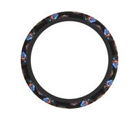 WZYWHJ Steering Wheel Cover - Protects and Decorates Your Car - Easy Installation - Suitable for Cars, SUVs, ATVs, and Trucks Star Crystal Stone Printed