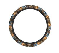 WZYWHJ Steering Wheel Cover - Protects and Decorates Your Car - Easy Installation - Suitable for Cars, SUVs, ATVs, and Trucks Modern Horoscopes Prints