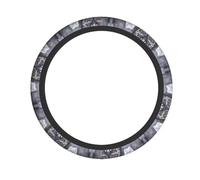 WZYWHJ Steering Wheel Cover - Protects and Decorates Your Car - Easy Installation - Suitable for Cars, SUVs, ATVs, and Trucks Fox in the snow Printed