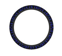 WZYWHJ Steering Wheel Cover - Protects and Decorates Your Car - Easy Installation - Suitable for Cars, SUVs, ATVs, and Trucks Blue flame pattern Pattern