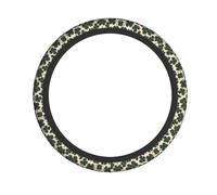 WZYWHJ Steering Wheel Cover - Protects and Decorates Your Car - Easy Installation - Suitable for Cars, SUVs, ATVs, and Trucks Celtic Clover Prints