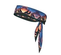 WZYWHJ Steppe Wolf Pattern Headbands,Sports Head Tie,Headband for Men and Women,Hair Band for Running Workout Football