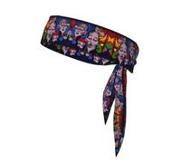 WZYWHJ Street Graffiti Picture Headbands,Sports Head Tie,Headband for Men and Women,Hair Band for Running Workout Football
