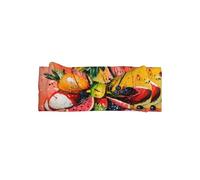 WZYWHJ Structural fruit pile Pattern baby bow headbands and elastic soft hair accessories for newborns and girls