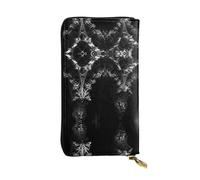 WZYWHJ Stylish Strange buildings Picture Leather Wallet - Long Clutch for Women, RDurable Material, 12 Card Slots, Zipper Compartments