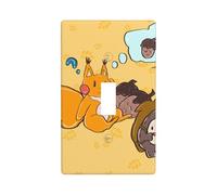 WZYWHJ Sunflower Seed Squirrel prints One-gang switch cover plate, durable residential and commercial switch decorative wall panel