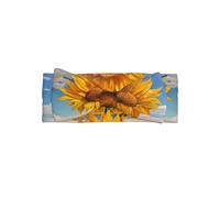 WZYWHJ Sunflowers in the rising sun Printed baby bow headbands and elastic soft hair accessories for newborns and girls