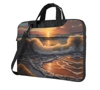 WZYWHJ Sunrise at the seaside Picture Ultra-thin portable single-shoulder laptop bag 14 inch computer accessories soft shockproof for laptops
