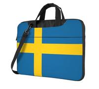 WZYWHJ Swedish flag Pattern Ultra-thin portable single-shoulder laptop bag 13 inch computer accessories soft shockproof for laptops