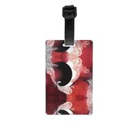WZYWHJ Tai Chi Abstract Pattern Luggage Tag - Lightweight, Removable Wristband for Travel, Backpacks, Golf Bags