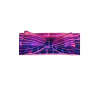 WZYWHJ Technology fluorescent grid Picture baby bow headbands and elastic soft hair accessories for newborns and girls