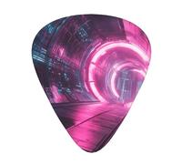 Wzywhj Technology Tunnel Picture Guitar Pick Easy Grip Uke Picks Comfortable Feel, Ukulele, Acoustic And Electric Guitarï¼ŒGuitar Plectrums 12'S