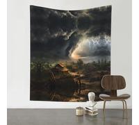 WZYWHJ Terrible tornado Printed Decorative tapestry 60x51 inch Suitable for wall hanging, dormitory