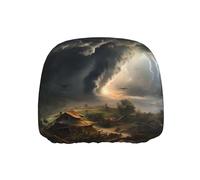 WZYWHJ Terrible Tornado Printed Seat Head Pillowcase Car Truck General Motors Parts Protective Cover one Pack