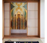 WZYWHJ The Art of Decoration Pattern Curtains - Versatile Room Dividers for Home, Office, Kitchen, Bathroom - Stylish and Functional Curtain 34 x 56 in