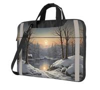 WZYWHJ The bitter cold winter Printing Ultra-thin portable single-shoulder laptop bag 14 inch computer accessories soft shockproof for laptops