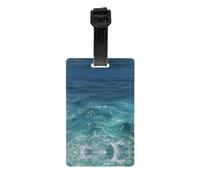 WZYWHJ The Deep Ocean Printing Luggage Bag Tags, Men's and Women's Travel Privacy Protection Labels