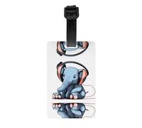 WZYWHJ The Elephant in The Room Luggage Tag - Lightweight, Removable Wristband for Travel, Backpacks, Golf Bags