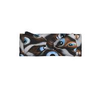 WZYWHJ The evil eye looked Pattern baby bow headbands and elastic soft hair accessories for newborns and girls