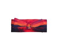 WZYWHJ The fiery sunset Printed baby bow headbands and elastic soft hair accessories for newborns and girls