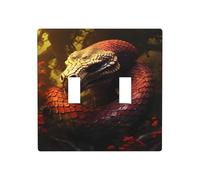 WZYWHJ The giant forest python Printed Decorative Wall Plate 4.5x4.5 Inches Durable and Stylish for Residential and Commercial Areas
