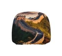 WZYWHJ The Great Wall of China Printed Seat Head Pillowcase Car Truck General Motors Parts Protective Cover one Pack