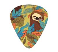 Wzywhj The Lazy Sloth Picture Guitar Pick Easy Grip Uke Picks Comfortable Feel, Ukulele, Acoustic And Electric Guitarï¼ŒGuitar Plectrums 12'S