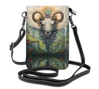 WZYWHJ The leader of the valley Printed Leather Crossbody Flap Phone Bag - Versatile Gift for Women Walking, Camping, Shopping, and Travel