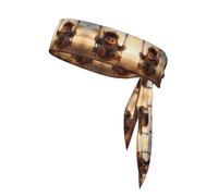WZYWHJ The Little Monster on The Swing Printed Headbands,Sports Head Tie,Headband for Men and Women,Hair Band for Running Workout Football