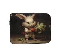 WZYWHJ The Little Rabbit pulls The Radish Printed Shockproof Portable Laptop Sleeve Case 10 inch for Men and Women Business Travel, School, Office Daily Use