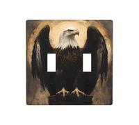WZYWHJ The majestic eagle Picture Decorative Wall Plate 4.5x4.5 Inches Durable and Stylish for Residential and Commercial Areas
