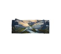 WZYWHJ The mighty river Printed baby bow headbands and elastic soft hair accessories for newborns and girls