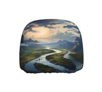 WZYWHJ The Mighty River Printed Seat Head Pillowcase Car Truck General Motors Parts Protective Cover one Pack