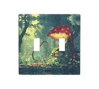 WZYWHJ The mysterious Venus flytrap waits Picture Decorative Wall Plate 4.5x4.5 Inches Durable and Stylish for Residential and Commercial Areas