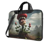 WZYWHJ The terrifying piranha plant Printing Ultra-thin portable single-shoulder laptop bag 15.6 inch computer accessories soft shockproof for laptops