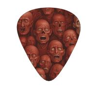 Wzywhj The Terrifying Red Wall Printed Guitar Picks 12 Piece, Easy Grip Uke Picks Hold In One'S Hands, Ukulele, Acoustic Or Electric Electric Guitar