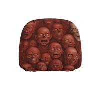 WZYWHJ The Terrifying red Wall Printed Seat Head Pillowcase Car Truck General Motors Parts Protective Cover one Pack